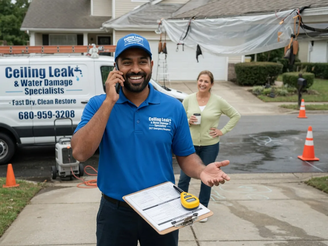 Ceiling Leak Cleanup Hiawatha, IA FAQs